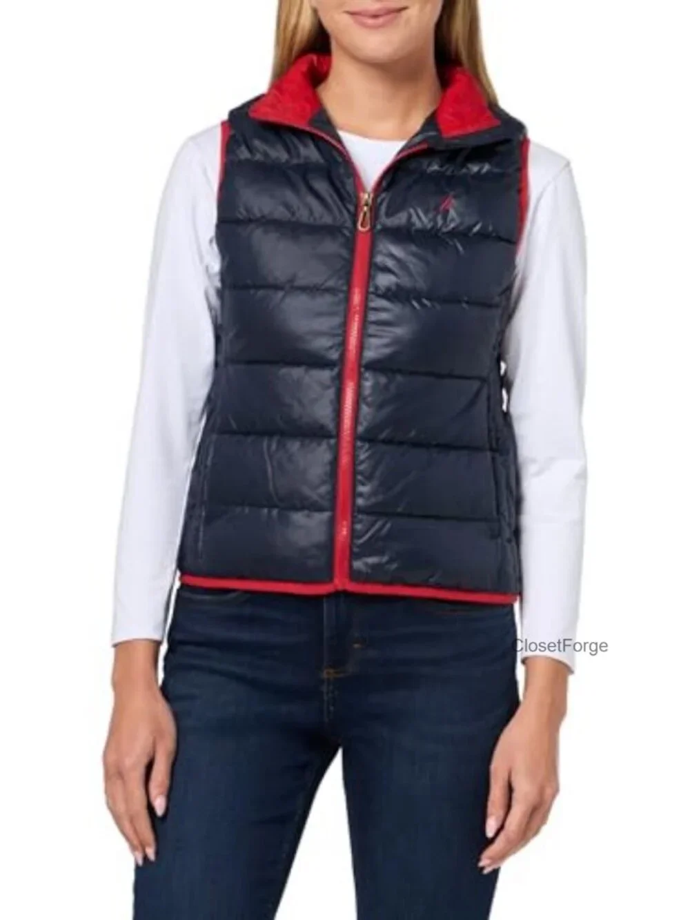 Sleeveless Puffer Vest Jacket Zipup Quilted Lightweight Travel Layer